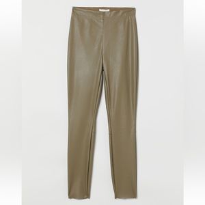H&M: Faux Leather Leggings